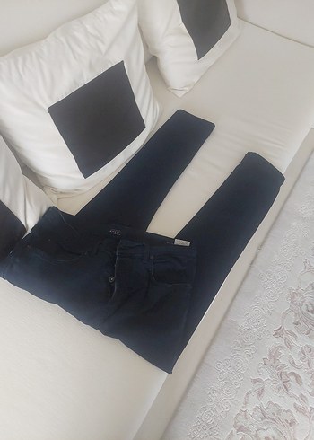 Lacivert erkek Skinny Denim Pantolon - Görsel 6