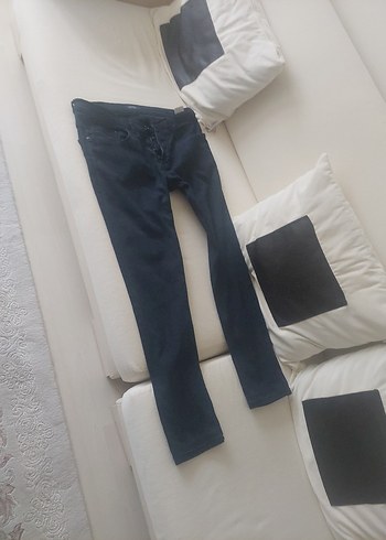 Lacivert erkek Skinny Denim Pantolon - Görsel 4