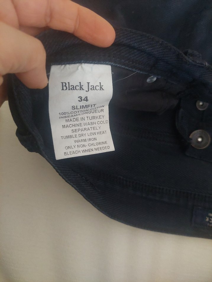 Lacivert erkek Skinny Denim Pantolon - Görsel 5