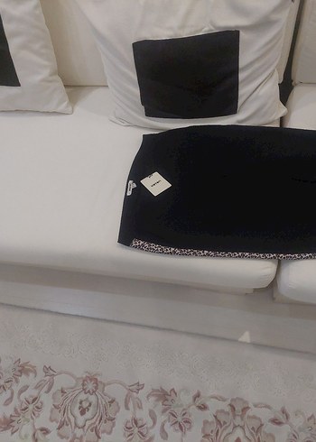 Kadın Siyah Spor Kumaş Pantolon - Görsel 3