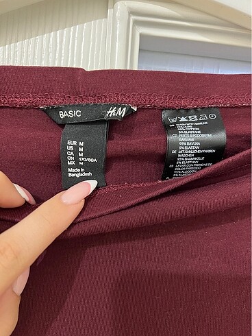 H&M Vişne Çürüğü Mini Basic Etek HM