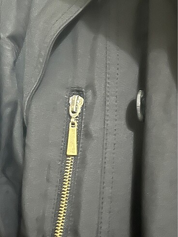 Kadın Siyah Trençkot - Görsel 3