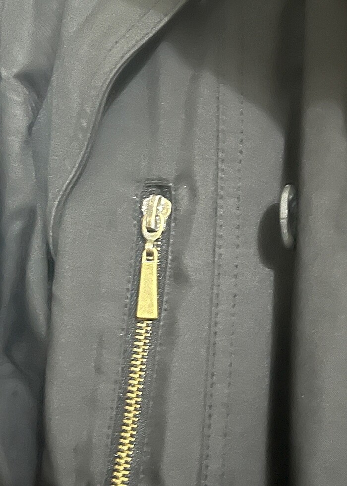 Kadın Siyah Trençkot - Görsel 3