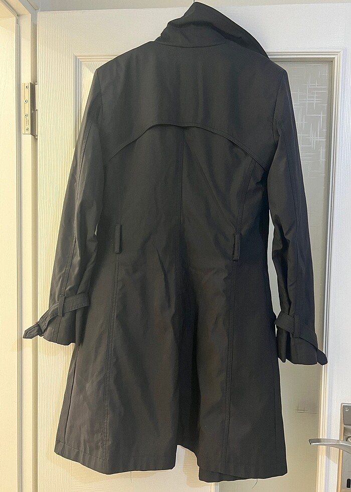 Kadın Siyah Trençkot - Görsel 5