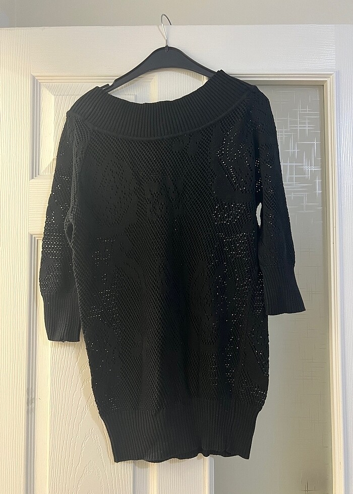 Kadın Siyah Triko - Görsel 4