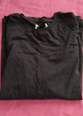 2K Siyah Basic Bisiklet Yaka Tisort