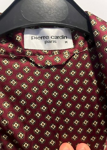 Bordo Drapeli Erkek Pijama Üstü - Görsel 5