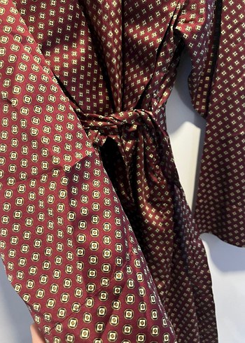 Bordo Drapeli Erkek Pijama Üstü - Görsel 3