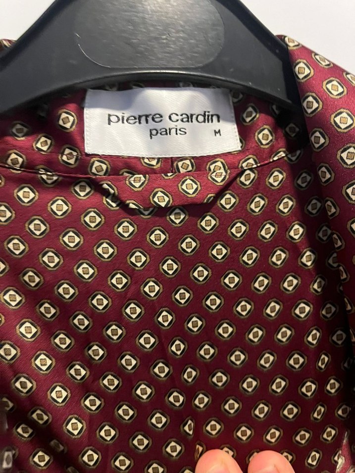 Bordo Drapeli Erkek Pijama Üstü - Görsel 5