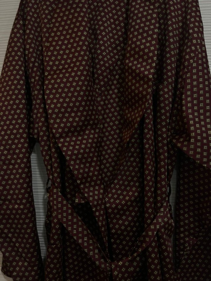 Bordo Drapeli Erkek Pijama Üstü - Görsel 4