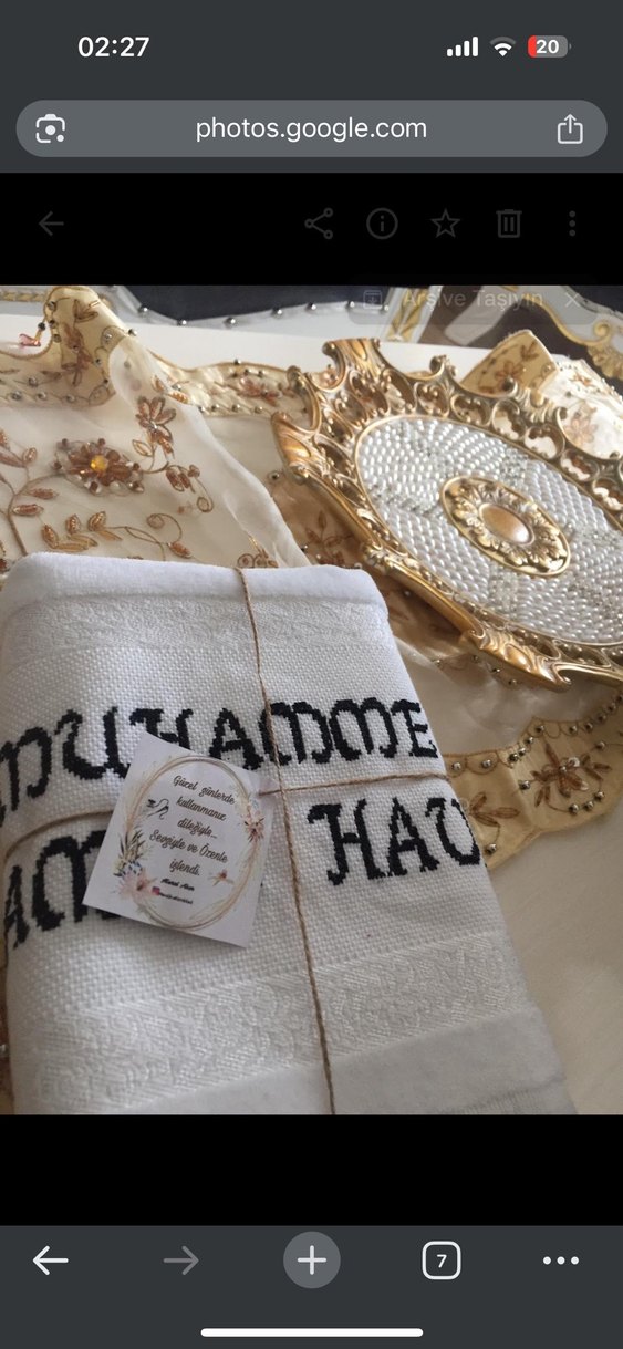 Etamin isimli damat havlusu - Görsel 2