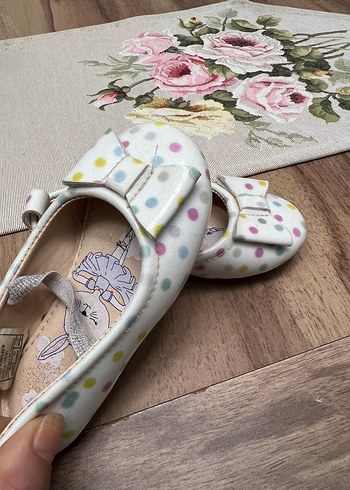 Çok Renkli Fırfırlı Kız Babet Ayakkabı - Görsel 3