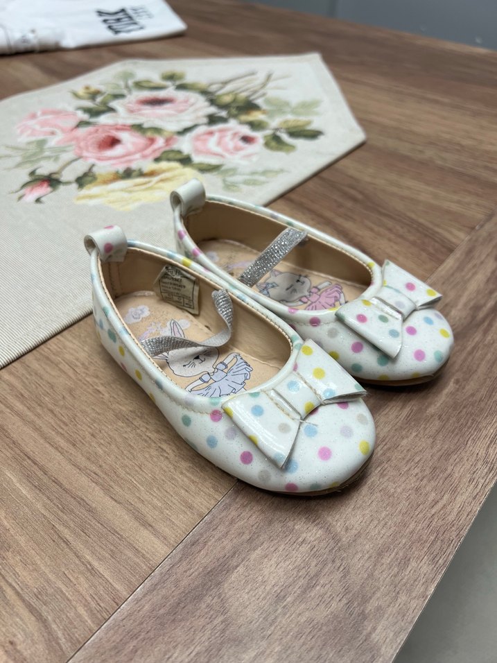 Çok Renkli Fırfırlı Kız Babet Ayakkabı - Görsel 2