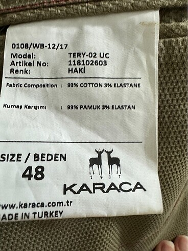 48 Beden Karaca blazer ceket