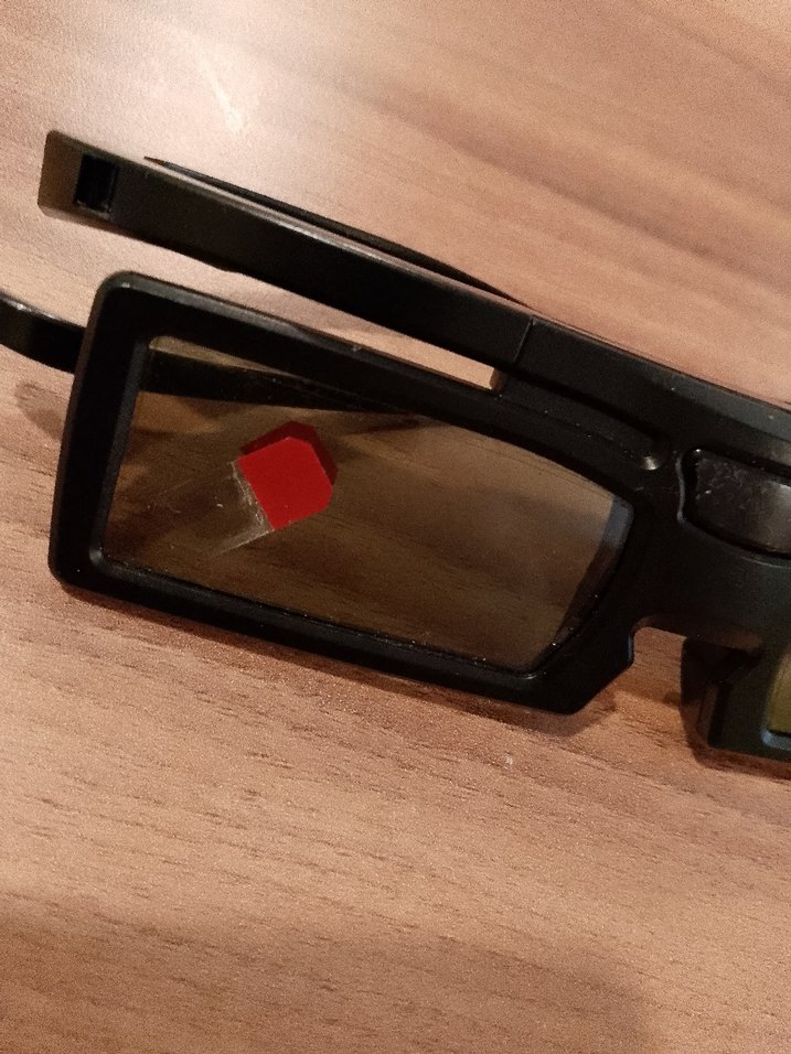 Kare Siyah 3D Gözlük - Görsel 3