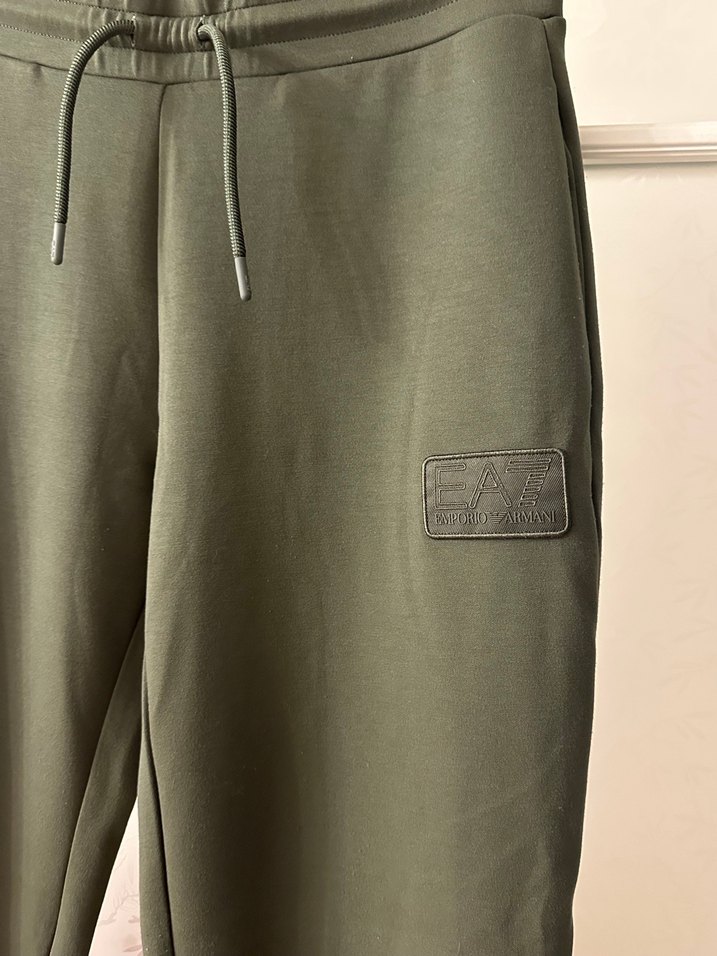 Kemerli Yeşil Kadın Rahat Eşofman Altı - Görsel 2