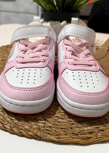 Kız Çocuk Pembe Bağcıklı Cırt Cırtlı Spor Ayakkabı - Görsel 9