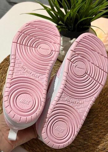 Kız Çocuk Pembe Bağcıklı Cırt Cırtlı Spor Ayakkabı - Görsel 3