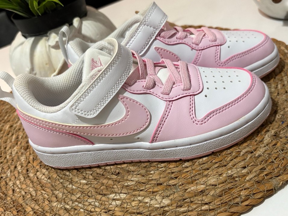 Kız Çocuk Pembe Bağcıklı Cırt Cırtlı Spor Ayakkabı - Görsel 5