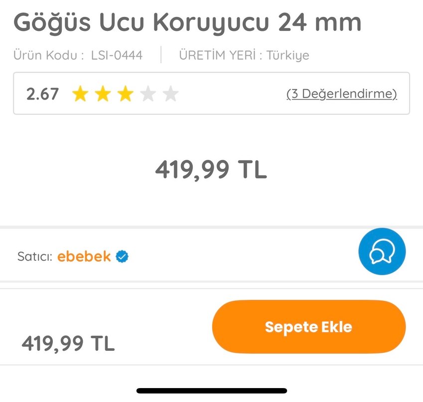 Göğüs Ucu Koruyucu 24 mm - Görsel 4