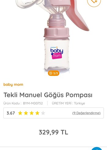 Ebebek Baby Mom Manuel Göğüs Pompası Beyaz - Görsel 4