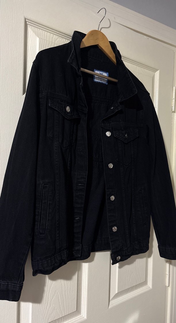 Özel tasarım Püsküllü Nakışlı Siyah Kadın Kot Ceket - Görsel 4