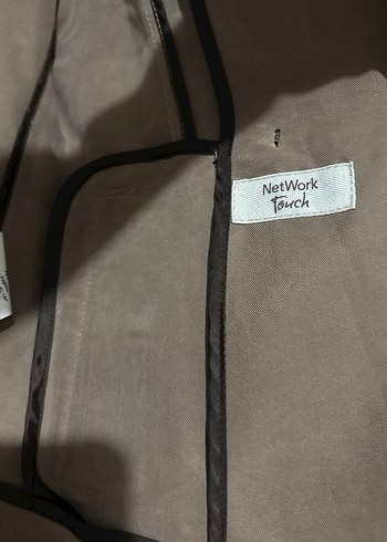 Network Bej Süet Kadın Ceket, Midi Boy - Görsel 5