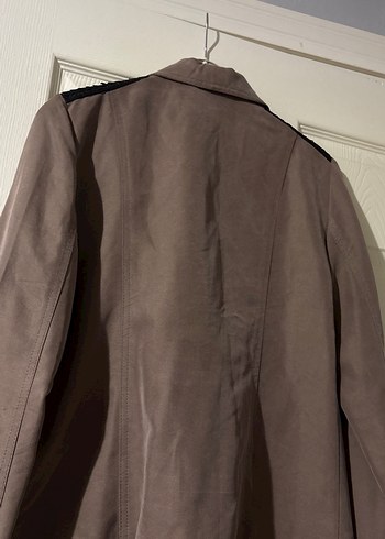 Network Bej Süet Kadın Ceket, Midi Boy - Görsel 7