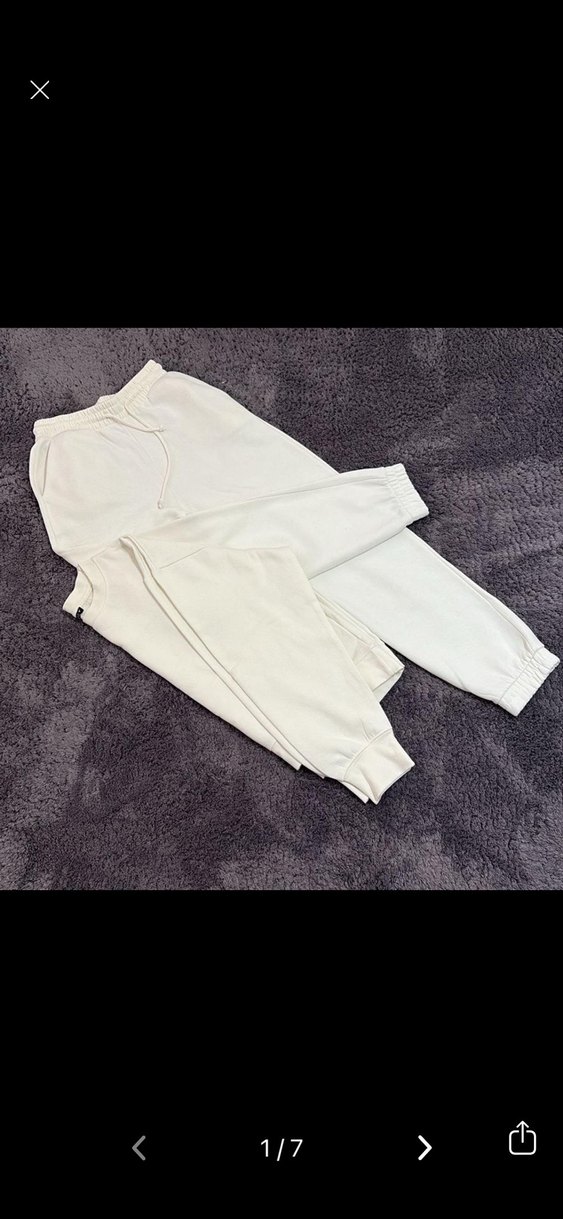 Krem rengi zara eşofman takımı - Görsel 4