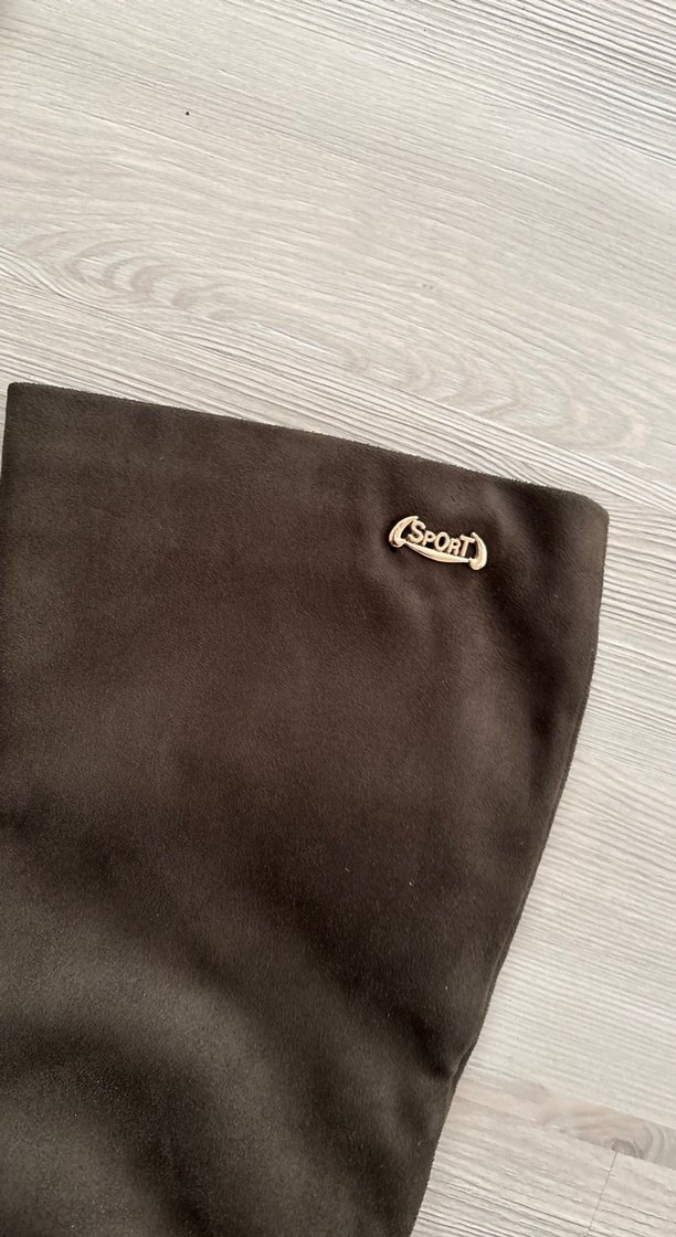 Koyu haki yeşili  Süet Kadın Diz Boyu Bot - Görsel 3