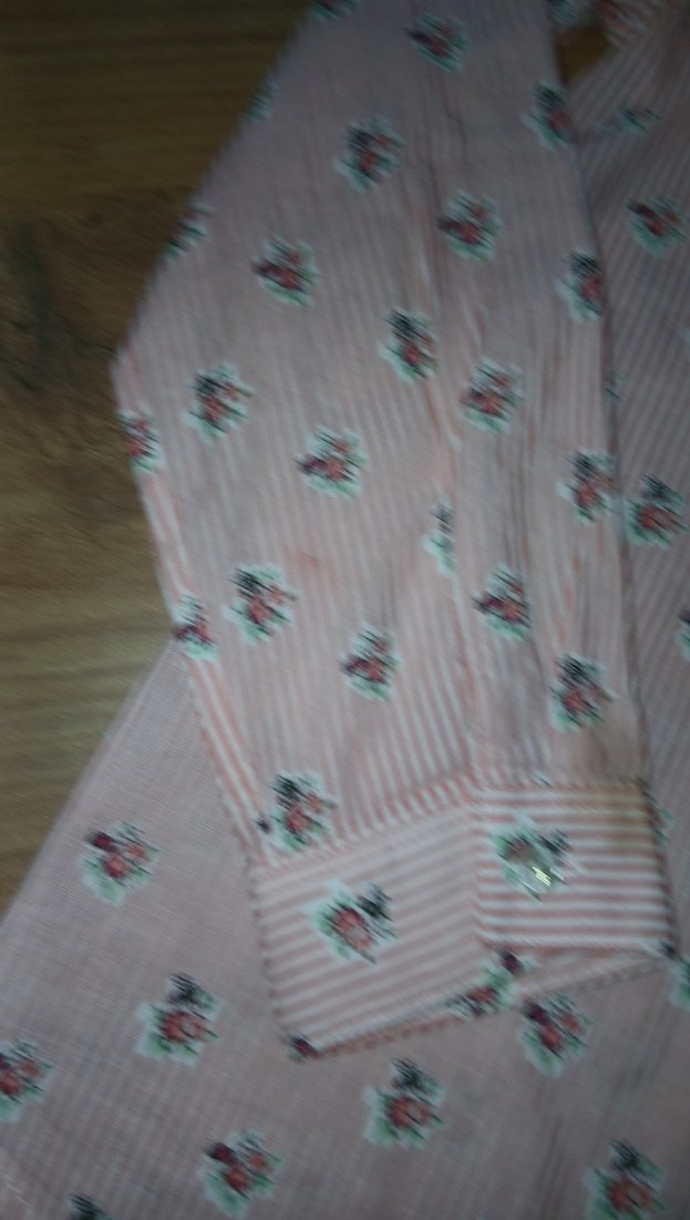 Pembe Çiçek Desenli Uzun Kollu Gömlek - Görsel 5