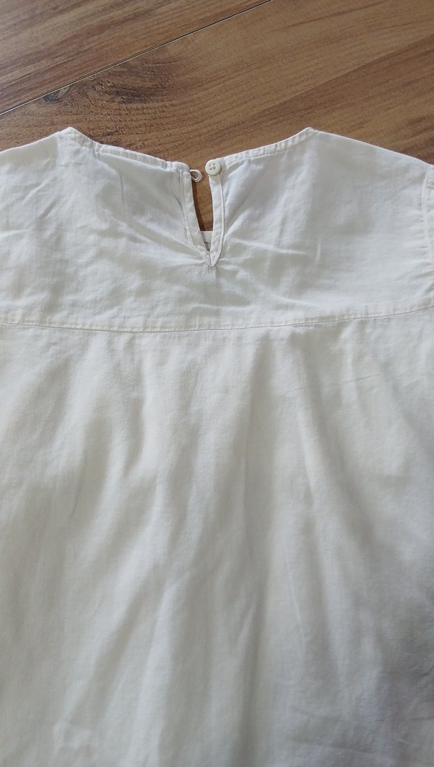 Kız Çocuk Beyaz Pamuklu Fırfırlı Bluz - Görsel 5