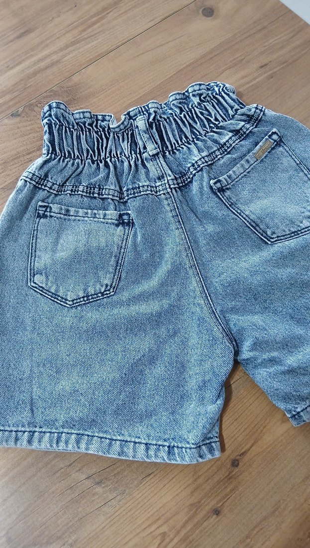 Düğmeli Loose Fit Mini Denim Şort - Görsel 4