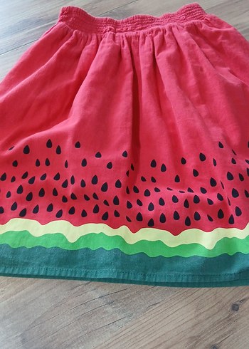 Kız Çocuk Pembe Renkli Fırfırlı Etek - Görsel 2