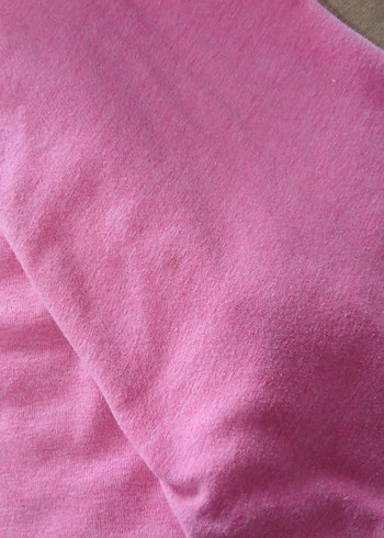 Kız Çocuk Düğmeli Pembe Baskılı Tayt - Görsel 4