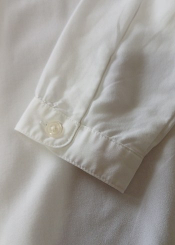 Beyaz Düğmeli kız Gömleği - Görsel 3