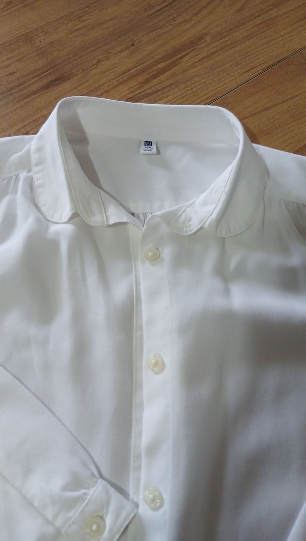 Beyaz Düğmeli kız Gömleği - Görsel 2