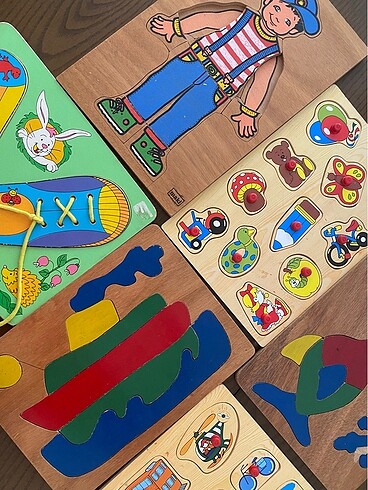 Beden Renk Gerçek ahşap üzeri muhteşem puzzle