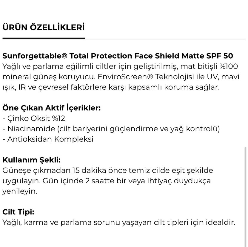 Colorescience Sunforgettable Mat SPF50 Yüz Kalkanı - Görsel 2