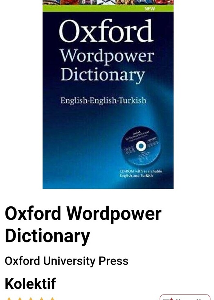 OXFORD wordpower dictionary - Görsel 2