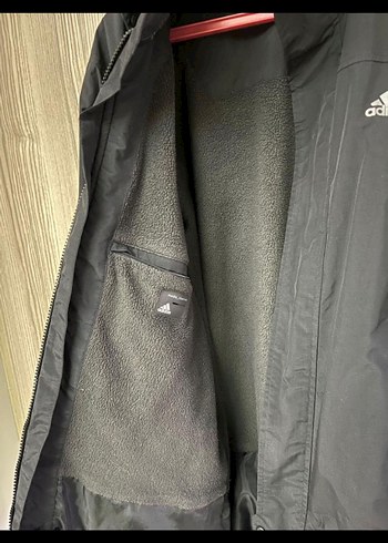 Adidas Siyah Fermuarlı Erkek Rüzgarlık su almaz - Görsel 3