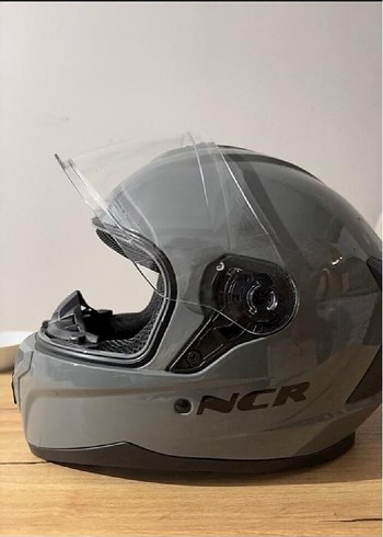 Gri Biker Motosiklet Kaskı m beden ncr 3.4 defa kullandım kısa - Görsel 2
