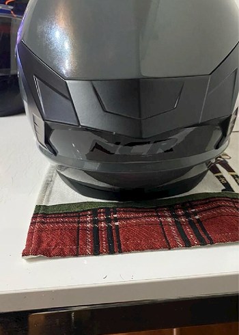 Gri Biker Motosiklet Kaskı m beden ncr 3.4 defa kullandım kısa - Görsel 4