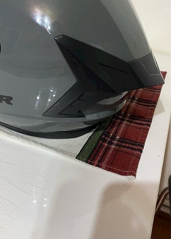 Gri Biker Motosiklet Kaskı m beden ncr 3.4 defa kullandım kısa - Görsel 5