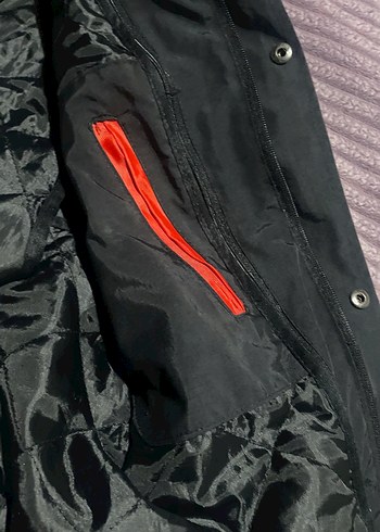 Siyah Erkek  motorcu montu ıc yelek çıkıyor solma leke yok - Görsel 3