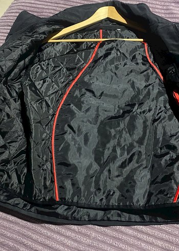 Siyah Erkek  motorcu montu ıc yelek çıkıyor solma leke yok - Görsel 2