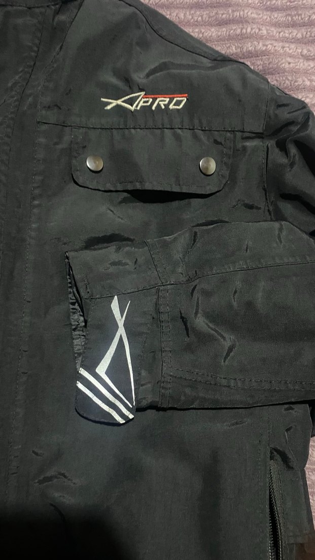 Siyah Erkek  motorcu montu ıc yelek çıkıyor solma leke yok - Görsel 5