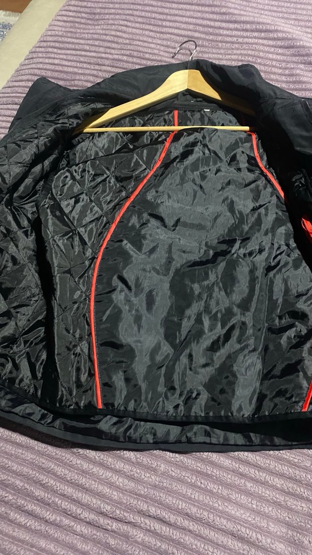 Siyah Erkek  motorcu montu ıc yelek çıkıyor solma leke yok - Görsel 2