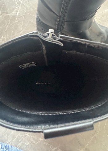 Tokalı Siyah Deri Goth Botlar - Görsel 2