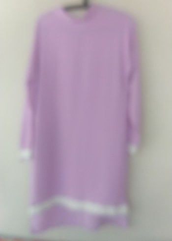Kadın Lila Uzun Kollu Salaş Tunik